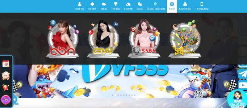 Lô Đề VF555 2 Sảnh Bingo Bingo